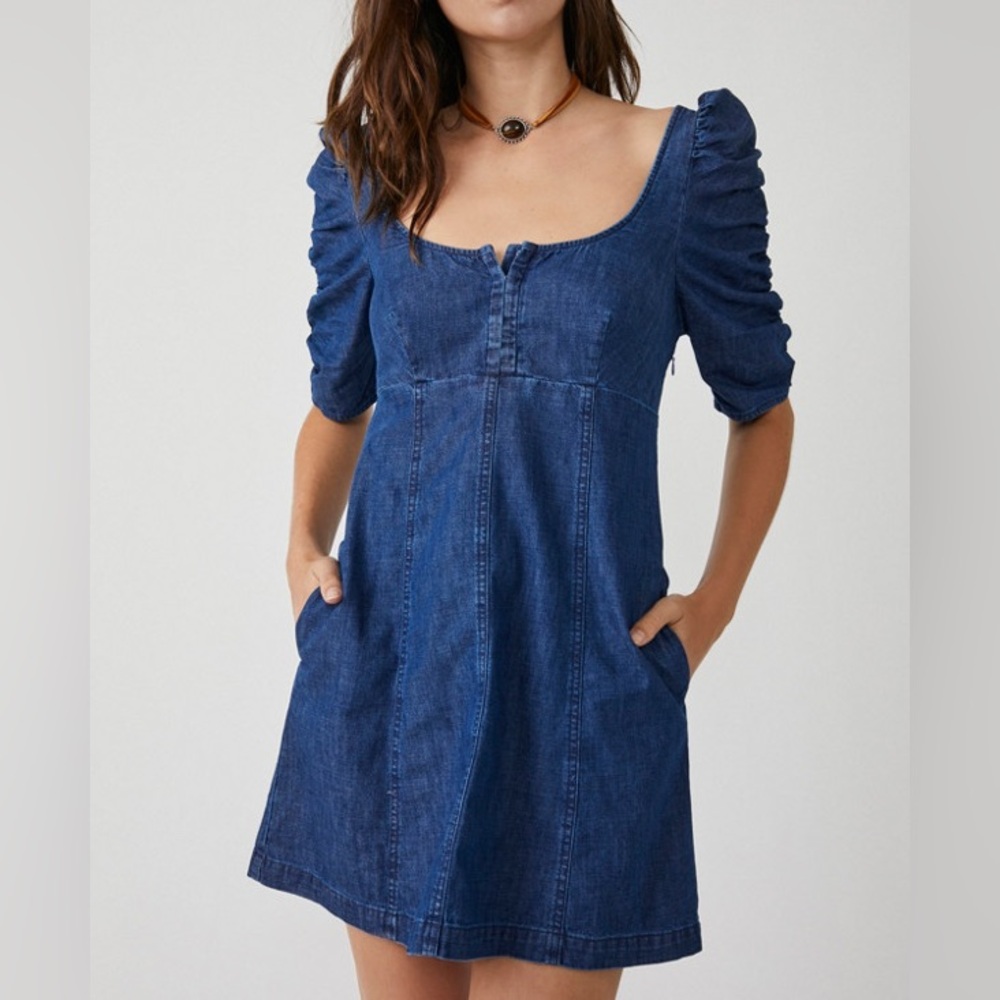 Free People Cheyenne Denim Dress